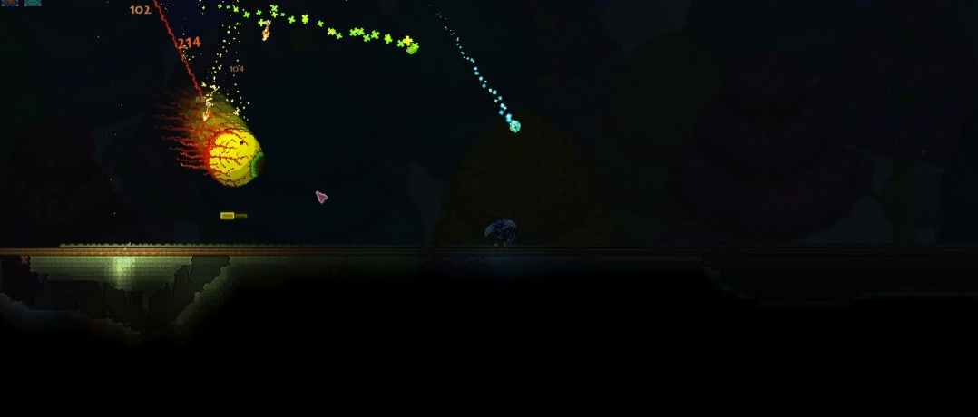 泰拉瑞亚双子魔眼用什么打