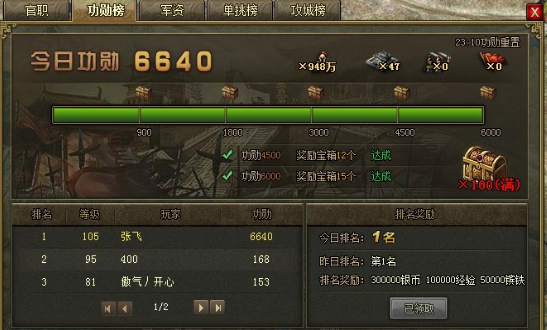 攻城掠地犒赏武将得什么