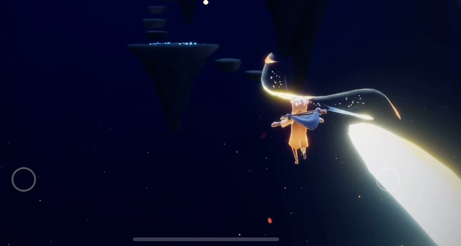 光遇无翼怎么从遥鲲上下来