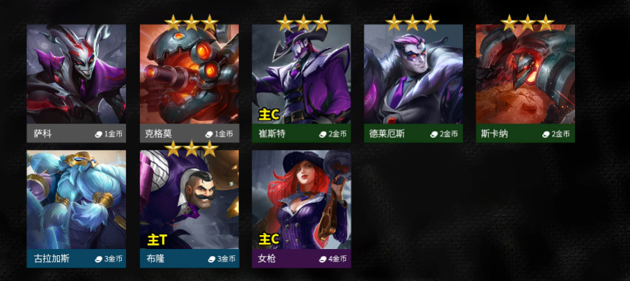 金铲铲有哪些厉害的阵容