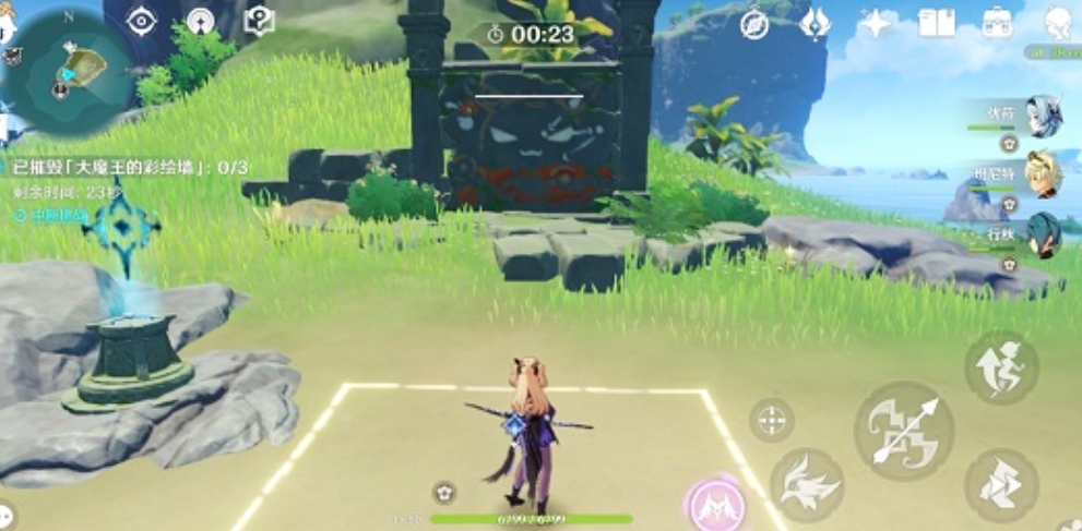 原神大魔王的彩绘墙怎么打 原神大魔王的彩绘墙怎么打